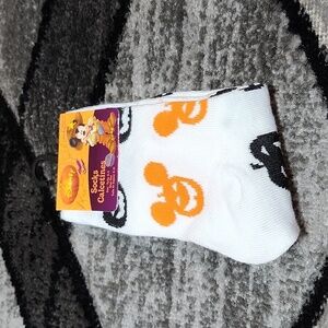 DISNEY MICKEY MOUSE PUMPKIN JACK O' LANTERN WOMEN'S CREW SOCKS